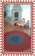 szőnyeg - 2 m átmérőjű szőnyeg trikófonalból szőnyeg - 2 m átmérőjű szőnyeg trikófonalból