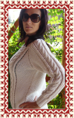 pulover - Írmintás raglan pulóver pulover - Írmintás raglan pulóver